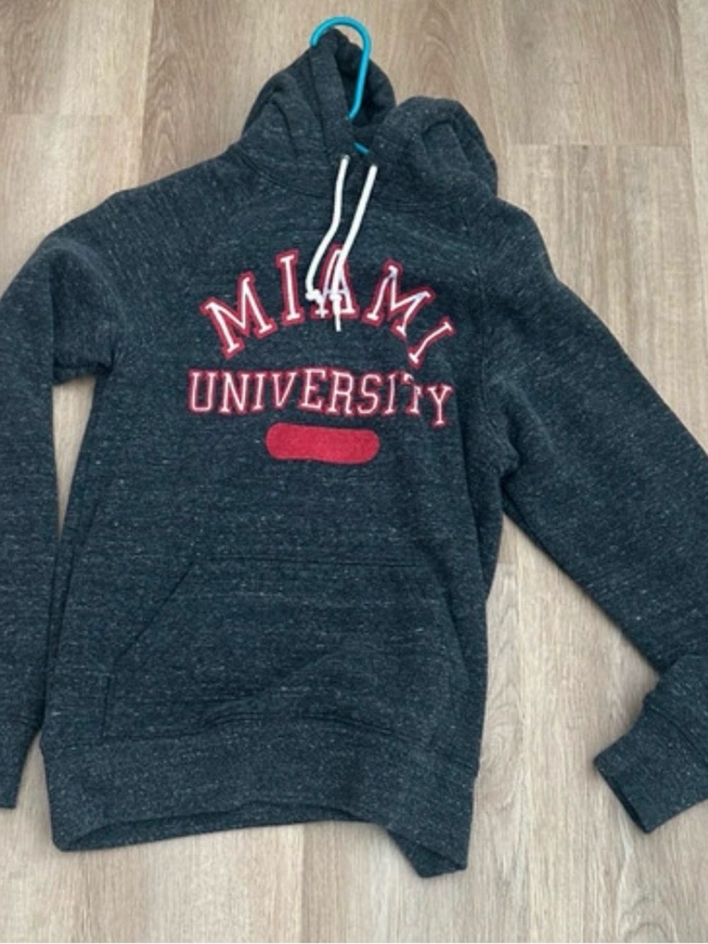 HOMAGE Gray Hoodie with Red Made in USA Patch